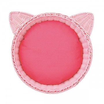 Nyanta Club Pot Shaped Rattan Style Bed Pink